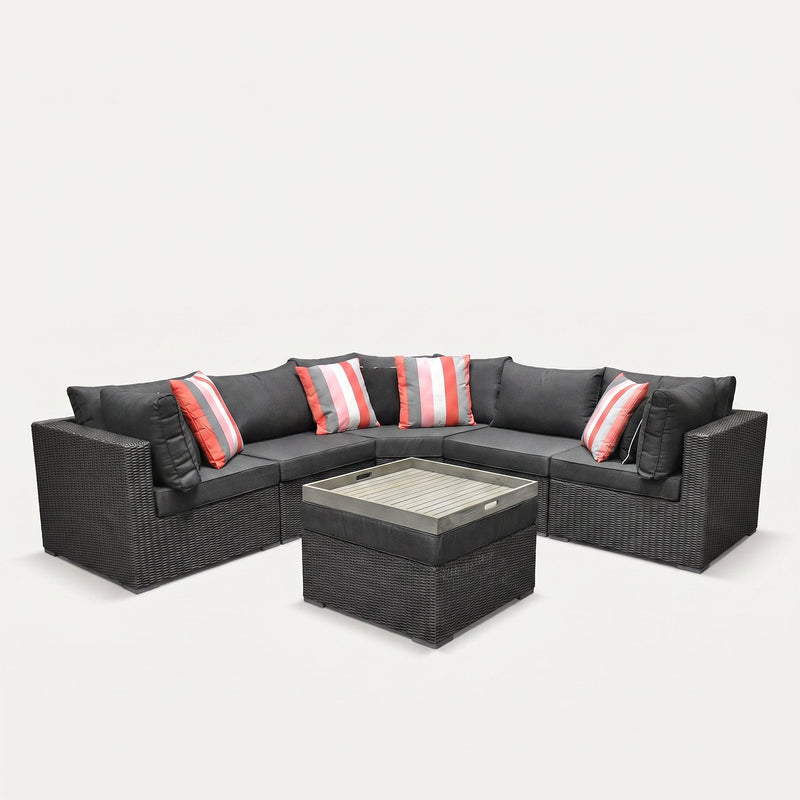 Boston XL Eck Loungesofa Rock Grey - Studio Shot - Outnest Gartenmöbel