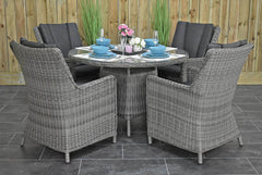 Outnest Brasil tuinset 4 personen Avalon Natural Grey compleet vooraanzicht