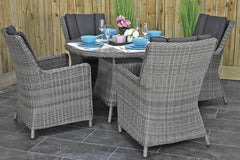 Brasil tuinset 4 personen Avalon Natural Grey zijaanzicht