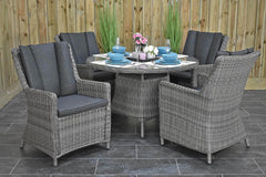Brasil tuinset 4 personen Avalon Natural Grey tafel detail
