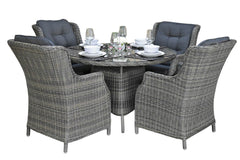 Brasil-Darwin Tuinset 4 Personen - Glas / Kobo Grey