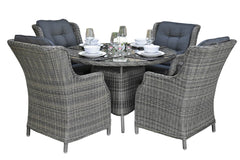 Brasil-Darwin Tuinset 4 Personen - Glas / Kobo Grey