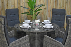 Brasil tuinset 4 personen Kansas Kobo Grey tafel detail