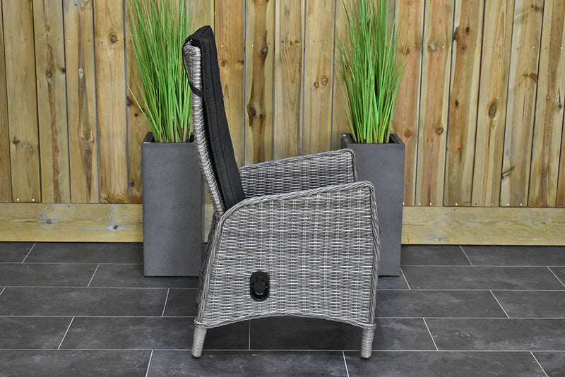 Brasil tuinset 4 personen Kansas Natural Grey kussens detail