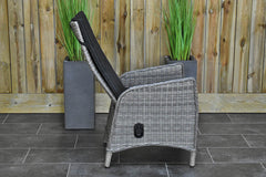 Brasil tuinset 4 personen Kansas Natural Grey sfeerbeeld in tuin