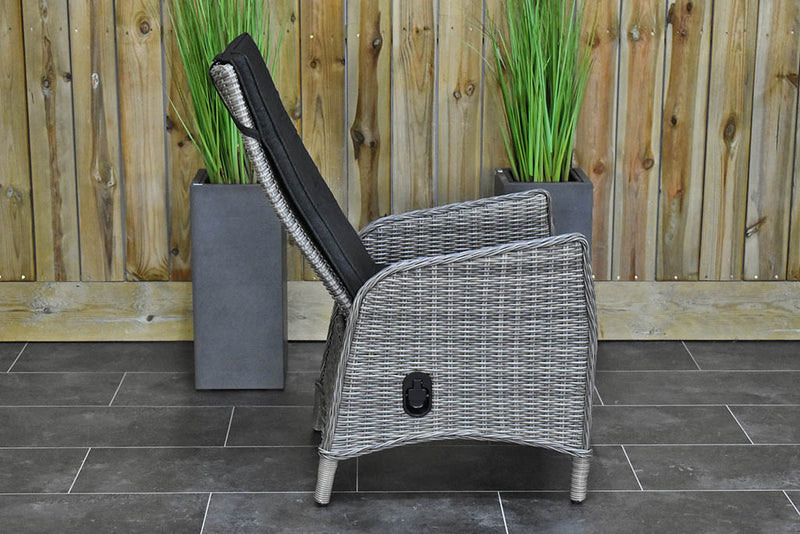 Brasil tuinset 4 personen Kansas Natural Grey sfeerbeeld in tuin