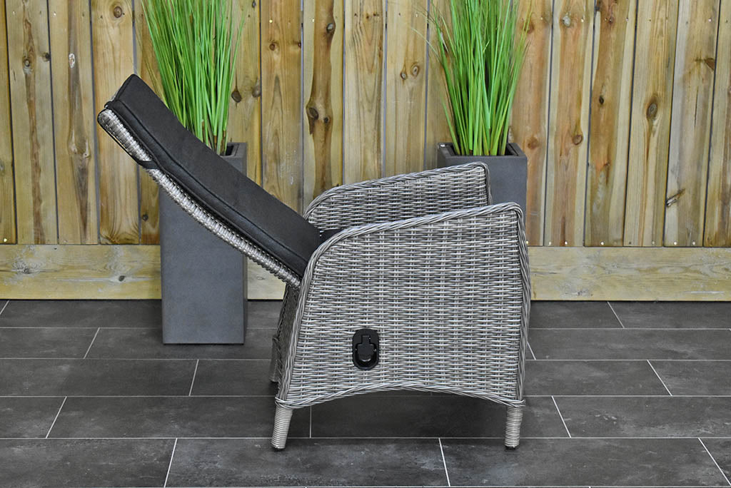 Brasil tuinset 4 personen Kansas Natural Grey bovenaanzicht