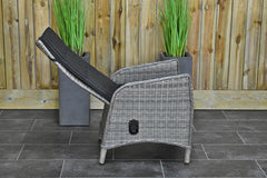 Brasil tuinset 4 personen Kansas Natural Grey bovenaanzicht