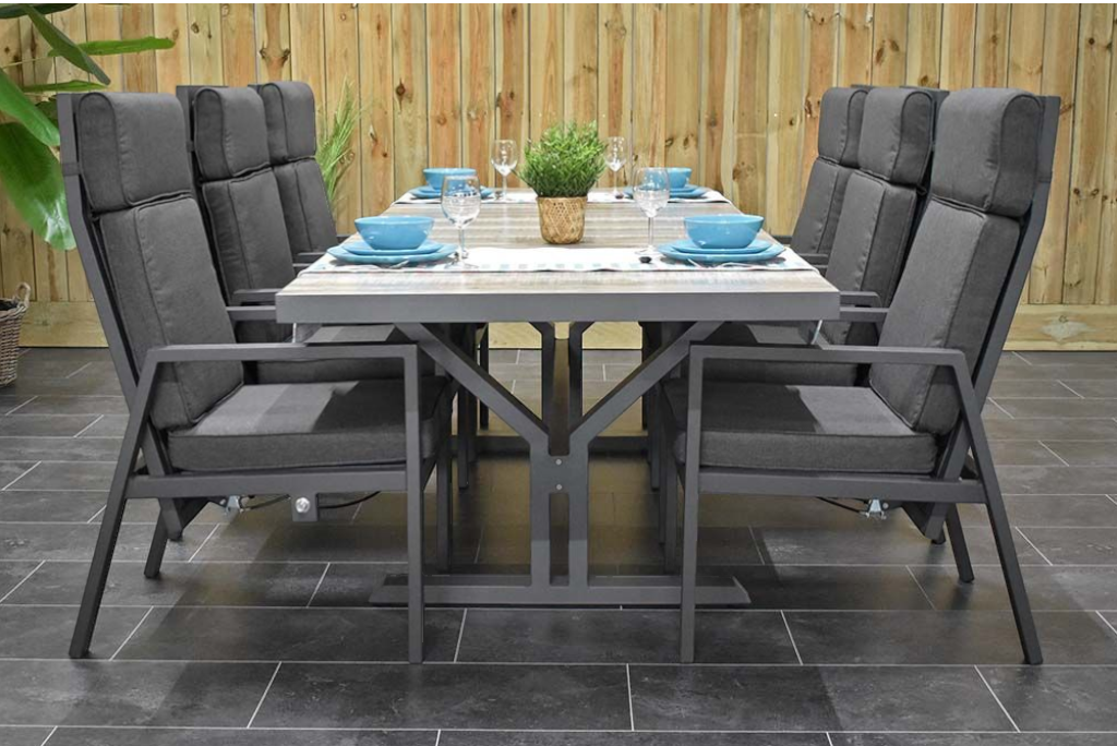 Bressano-Birmingham verstelbare Tuinset 6 Personen