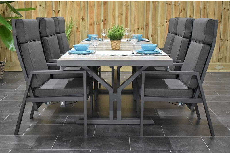 Bressano-Birmingham verstelbare Tuinset 6 Personen