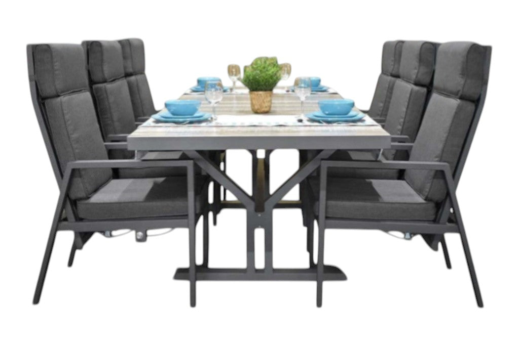 Bressano-Birmingham verstelbare Tuinset 6 Personen