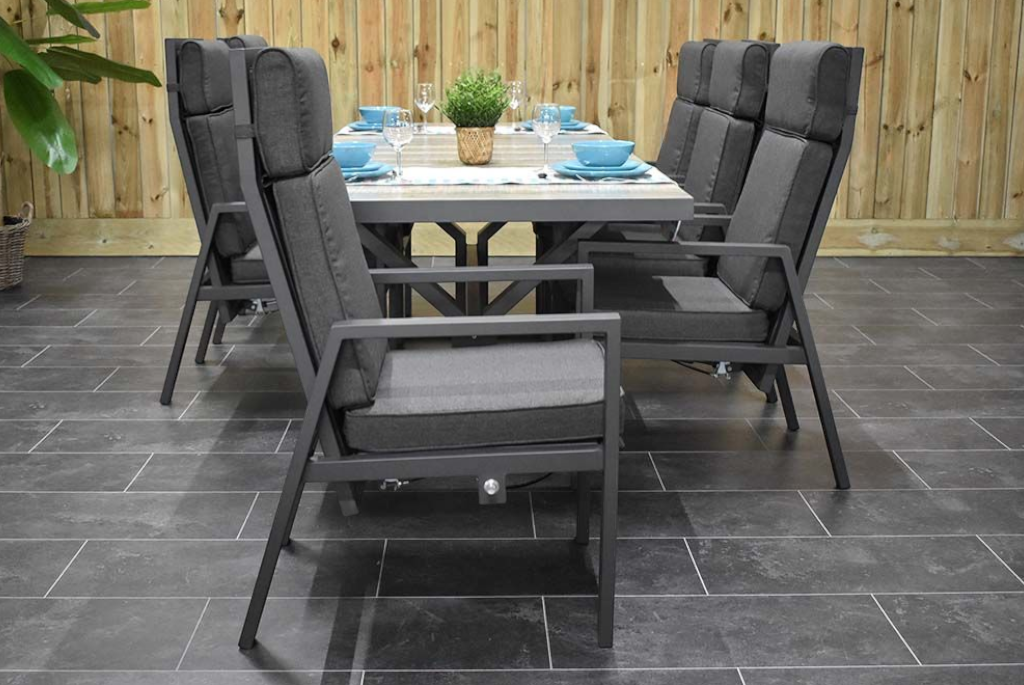 Bressano-Birmingham verstelbare Tuinset 6 Personen