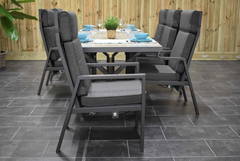 Bressano-Birmingham verstelbare Tuinset 6 Personen