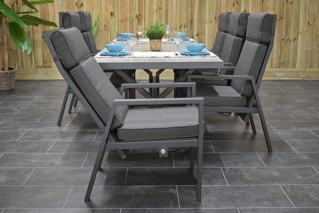 Bressano-Birmingham verstelbare Tuinset 6 Personen