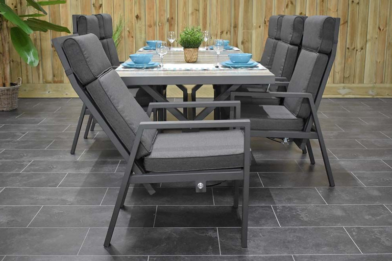 Bressano-Birmingham verstelbare Tuinset 6 Personen