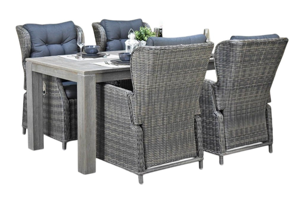 Cancun-Barcelona verstelbare Tuinset 4 Personen