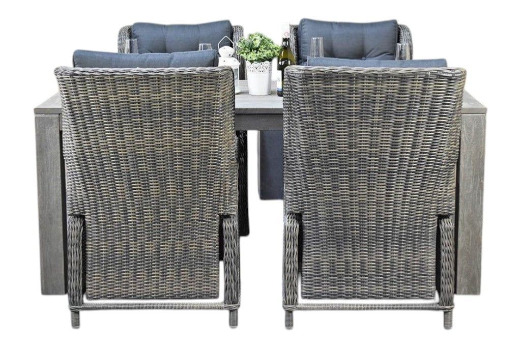 Cancun-Barcelona verstelbare Tuinset 4 Personen