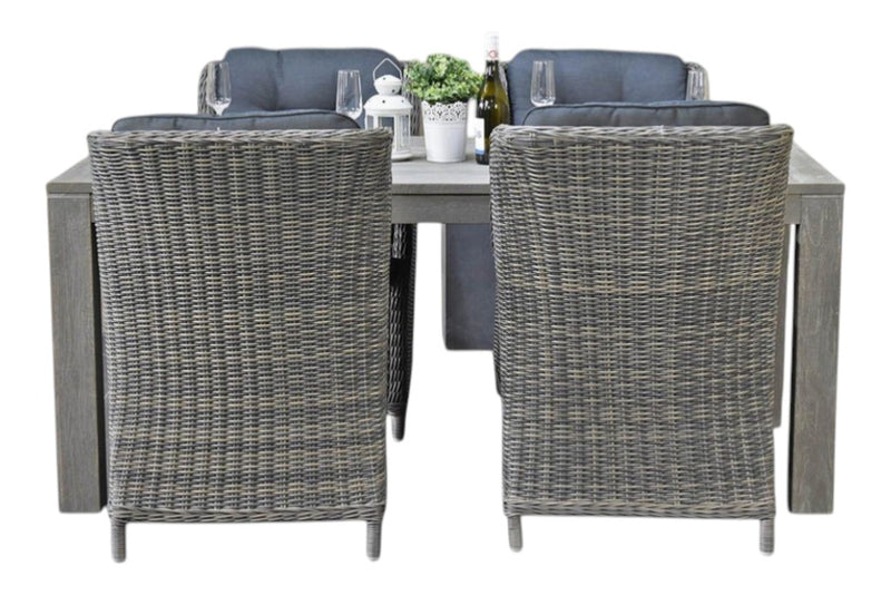 Cancun-Darwin Tuinset 4 Personen - Acacia / Kobo Grey