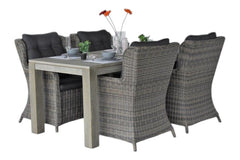 Cancun-Delano Tuinset 4 Personen - Kobo Grey