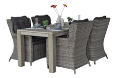 Cancun-Delano Tuinset 4 Personen - Kobo Grey