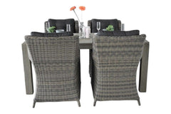 Cancun-Delano Tuinset 4 Personen - Kobo Grey