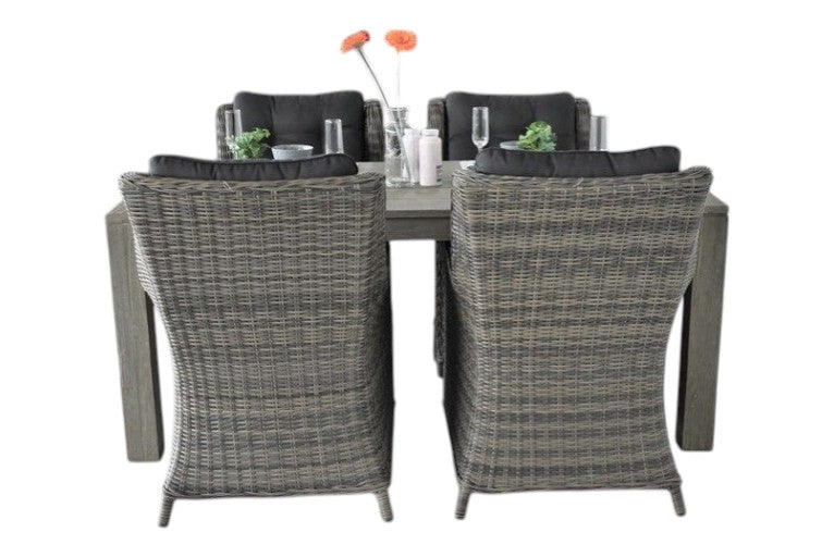 Cancun-Delano Tuinset 4 Personen - Kobo Grey