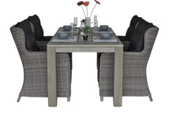 Cancun-Delano Tuinset 4 Personen - Natural Grey