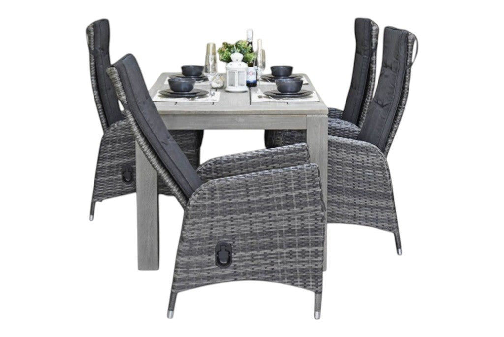 Cancun-Menorca verstelbare Tuinset 4 Personen