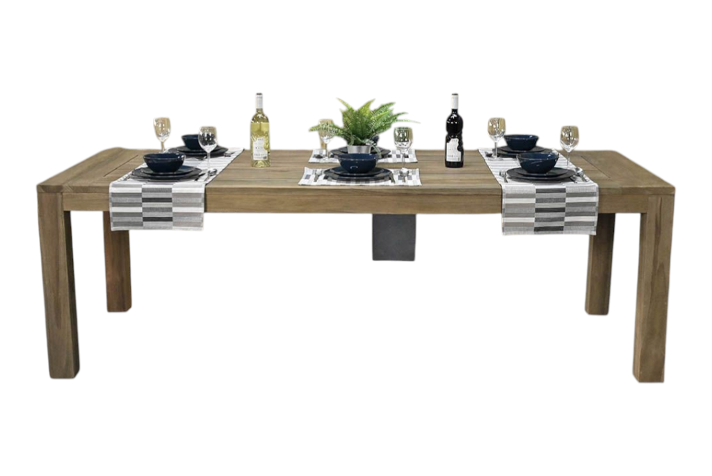 Cancun Rechthoekige Teak Tuintafel 240 cm - Teak