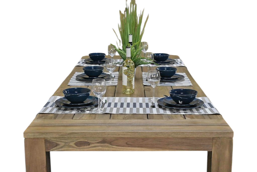 Cancun Rechthoekige Teak Tuintafel 240 cm - Teak