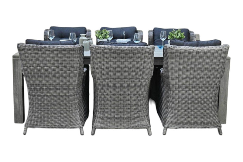 Cancun-Delano Tuinset 6 Personen - Acacia / Natural Grey