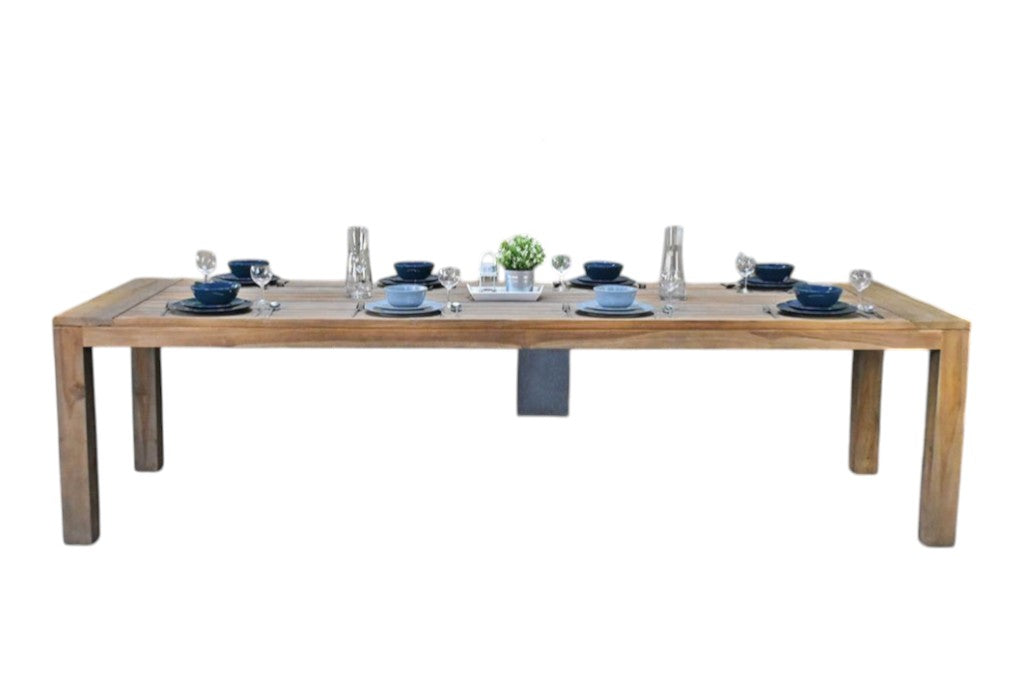 Cancun Rechthoekige Teak Tuintafel 300 cm - Teak