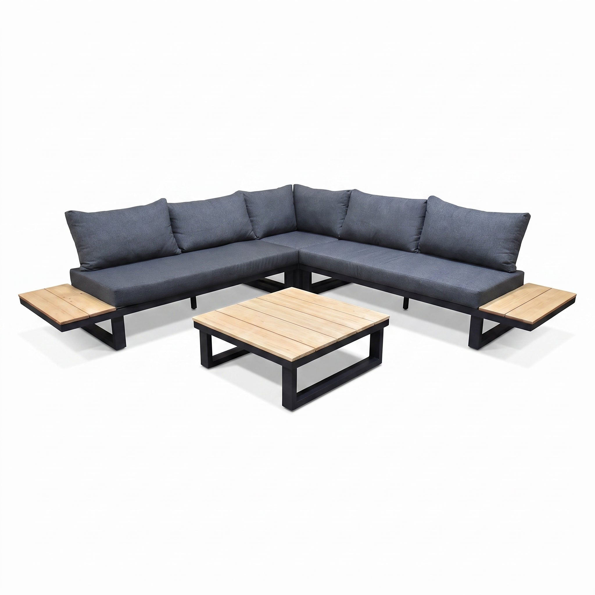 Canyon Hoek Loungeset in einem stimmungsvollen Garten - Outnest Gartenmöbel