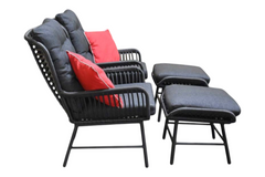Carlton Loungeset - Charcoal
