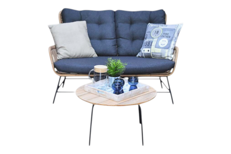 Carlton Loungeset 2-zits + 2 stoelen - Bamboo / Bamboo