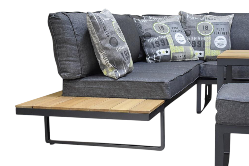 Dallas Hoek Loungeset - Dark Grey / Rechts