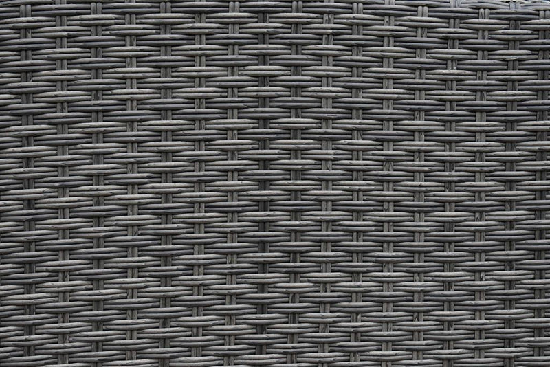 Las Palmas Hoek Loungeset - Dark Grey / Lage tafel, glas / Links