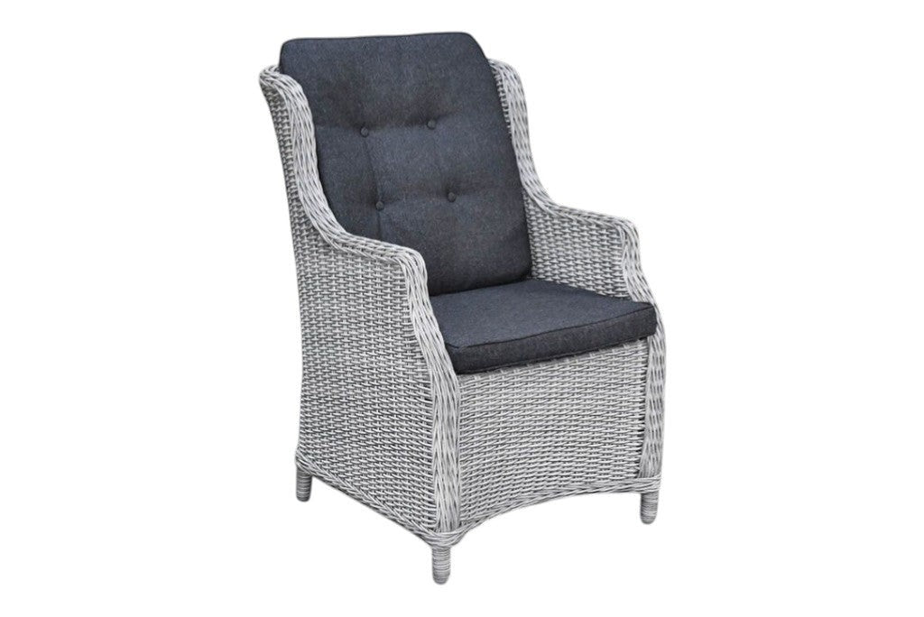 Norwich-Darwin Tuinset 4 Personen - Polystone, Vintage Antique Grey / Light Kobo Grey