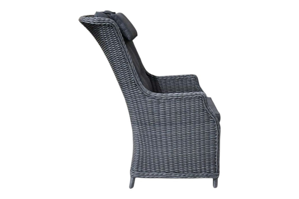 Darwin Dining Hoge rug Tuinstoel - Rock Grey