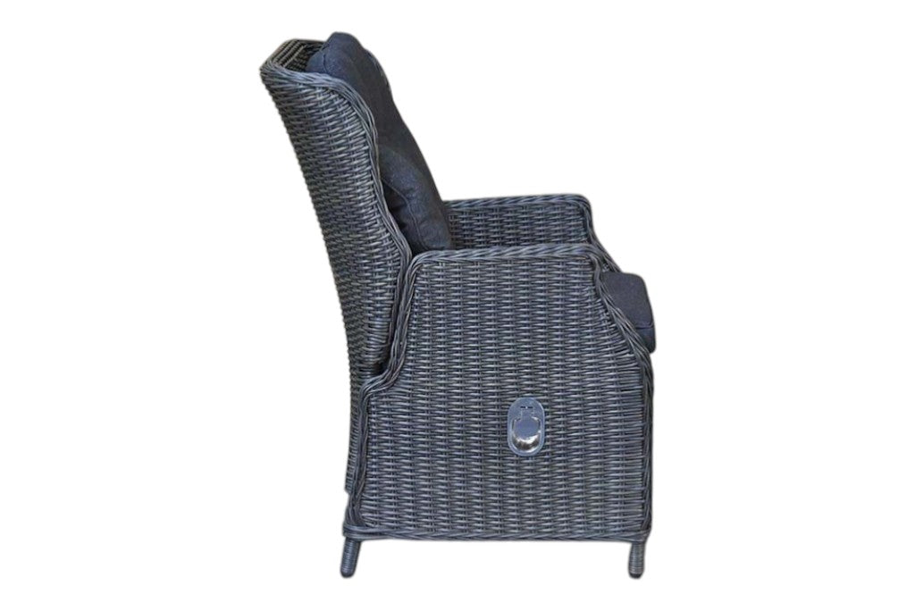 Surakarta-Darwin verstelbare Tuinset 4 Personen - Rock Grey