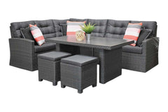 Denver Dining Loungeset - Spraystone / Rock Grey