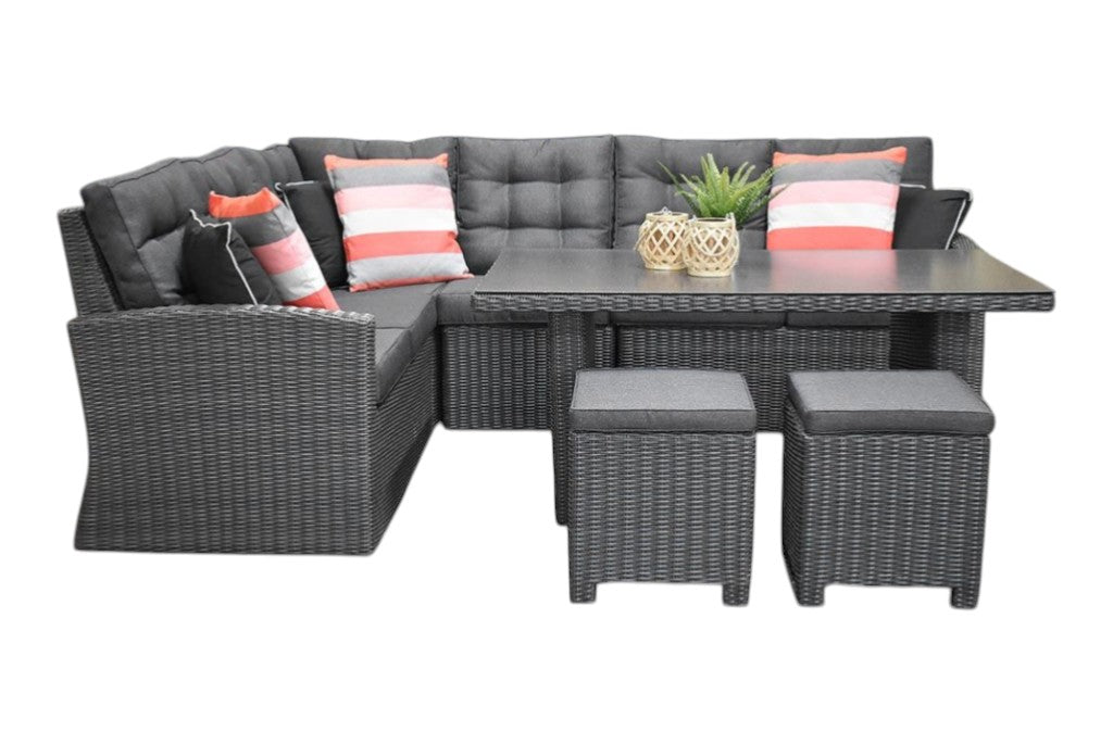 Denver Dining Loungeset - Spraystone / Rock Grey