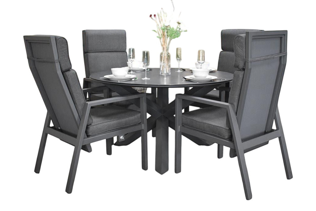 Firenze-Birmingham verstelbare Tuinset 4 Personen