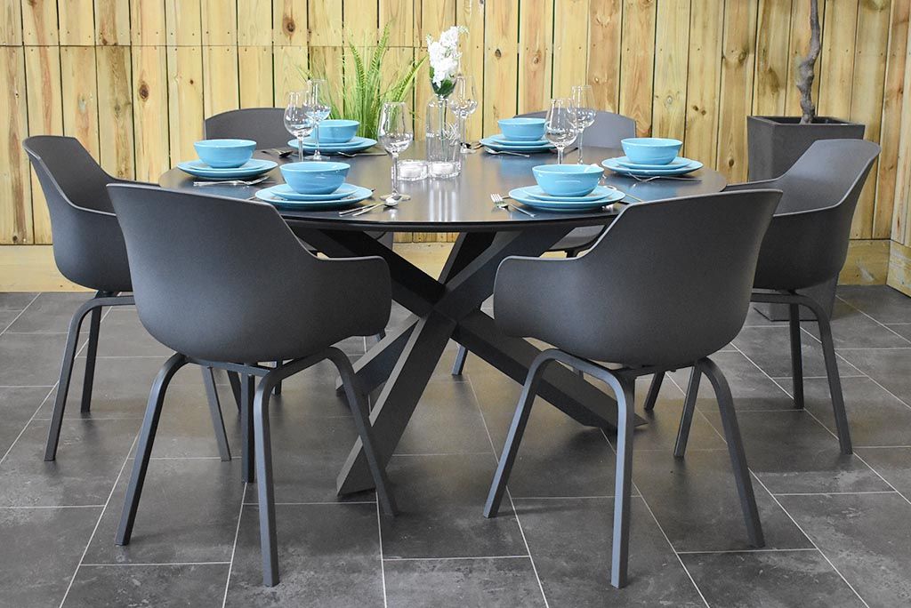 Firenze-Bristol Tuinset 6 Personen - Anthracite