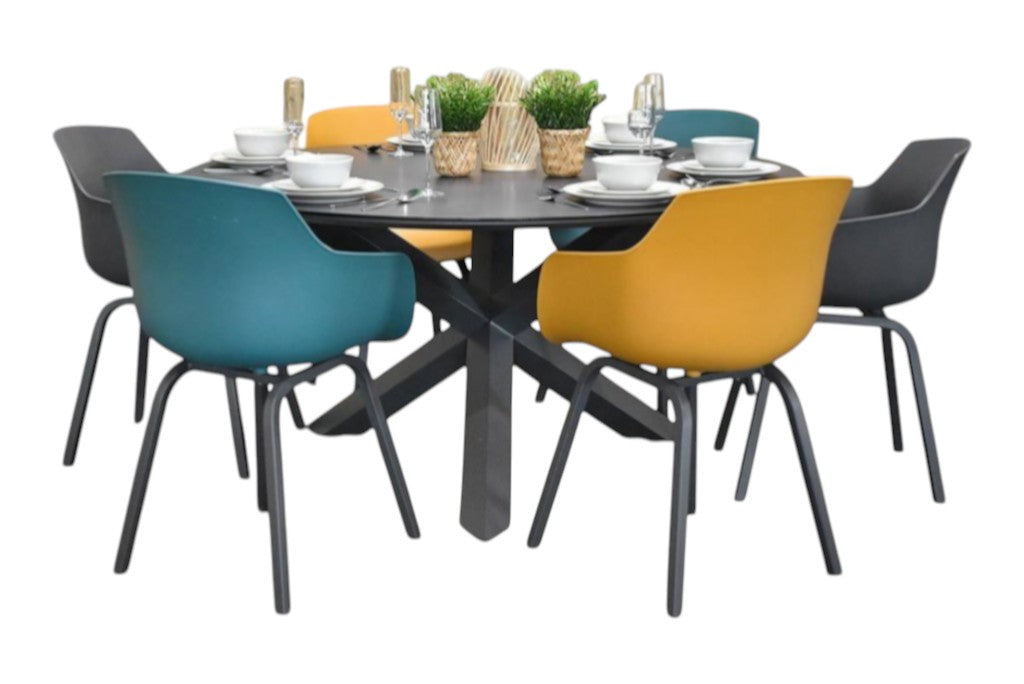 Firenze-Bristol Tuinset 6 Personen - Anthracite