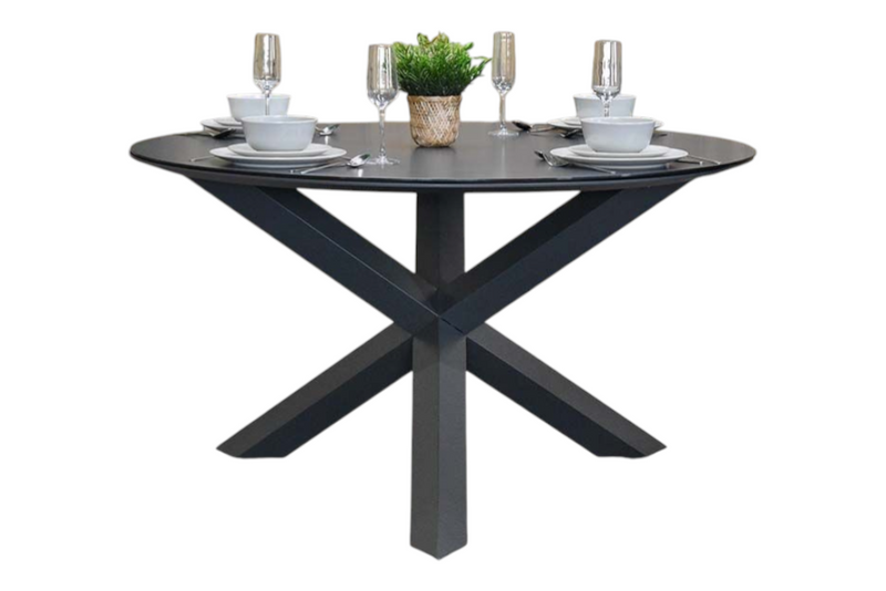 Firenze Ronde Tuintafel 130 cm - Dark Grey
