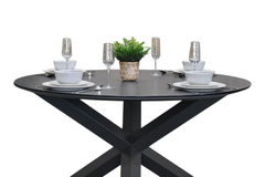 Firenze Ronde Tuintafel 130 cm - Dark Grey
