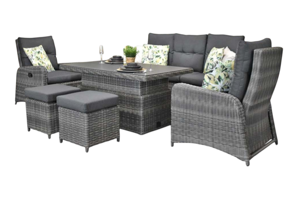 Florida Verstelbare Dining Loungeset - Kobo Grey
