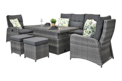 Florida Verstelbare Dining Loungeset - Kobo Grey