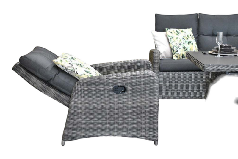 Florida Verstelbare Dining Loungeset - Kobo Grey